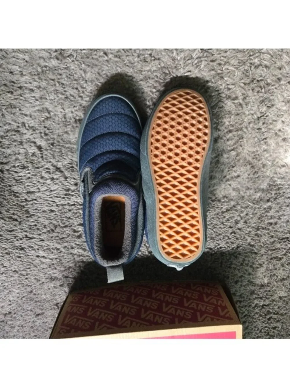Vans Slip On MId Women Size 5.5 Cozy Mesh Parisian Night 0826 - Picture 3 of 8